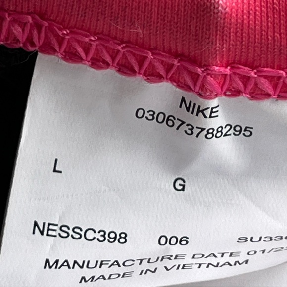 Nike Black w Pink Ombre Straps Cut-Out Back One-Piece Swimsuit NWT Size L - Picture 10 of 10